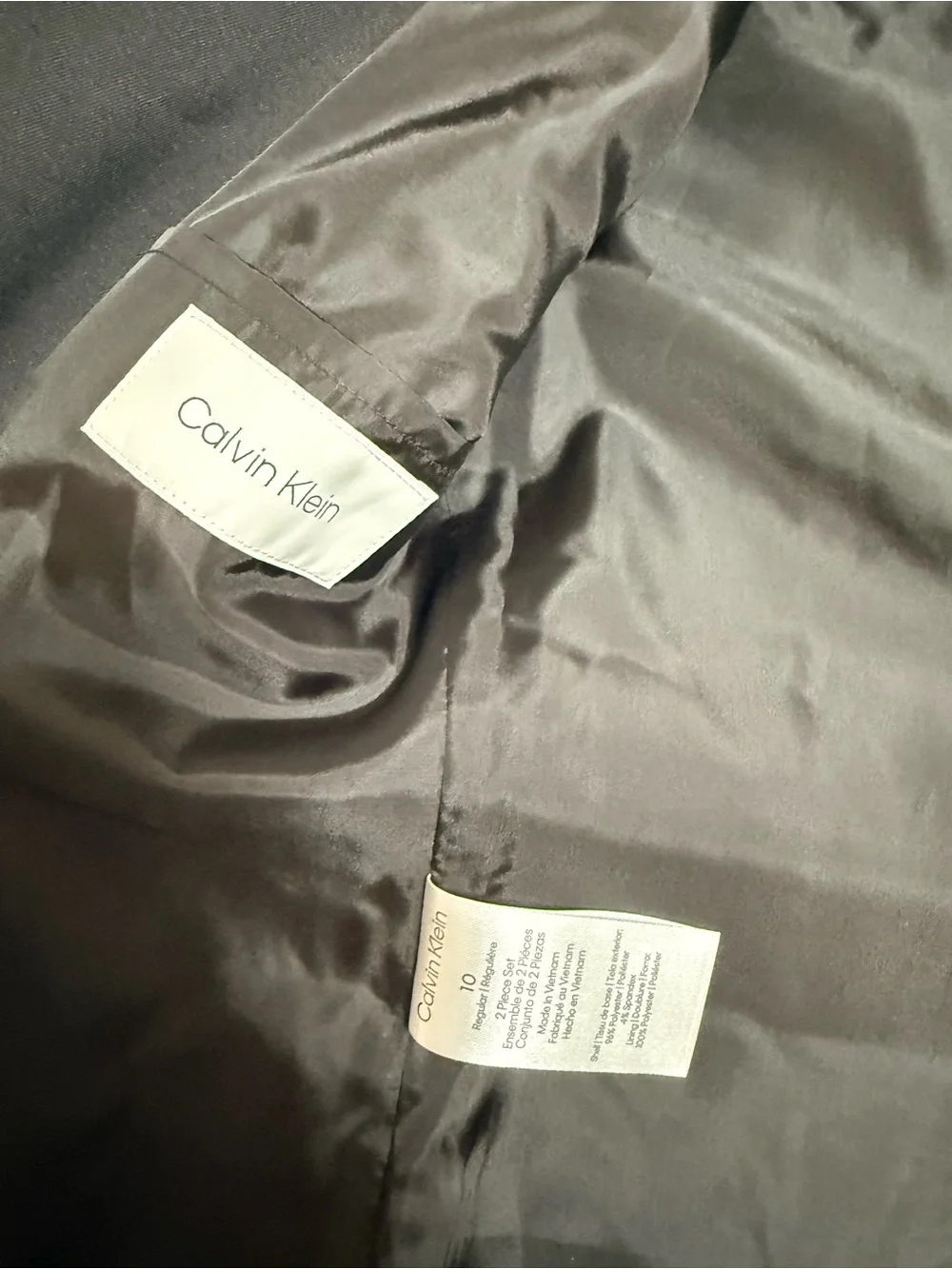 Classic Boy’s Calvin Klein Black Suit Jacket and Trousers
